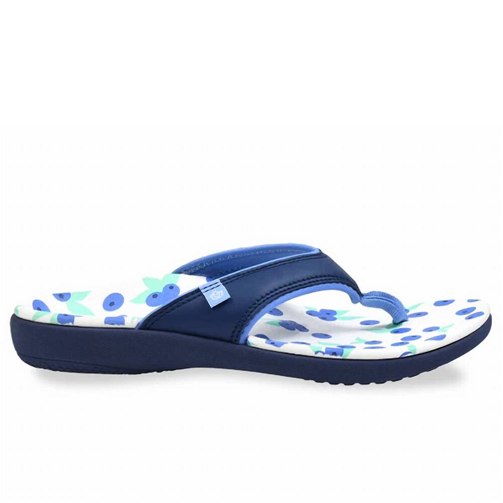 NEW SPENCO women's yumi fruitopia sandal in blueberries